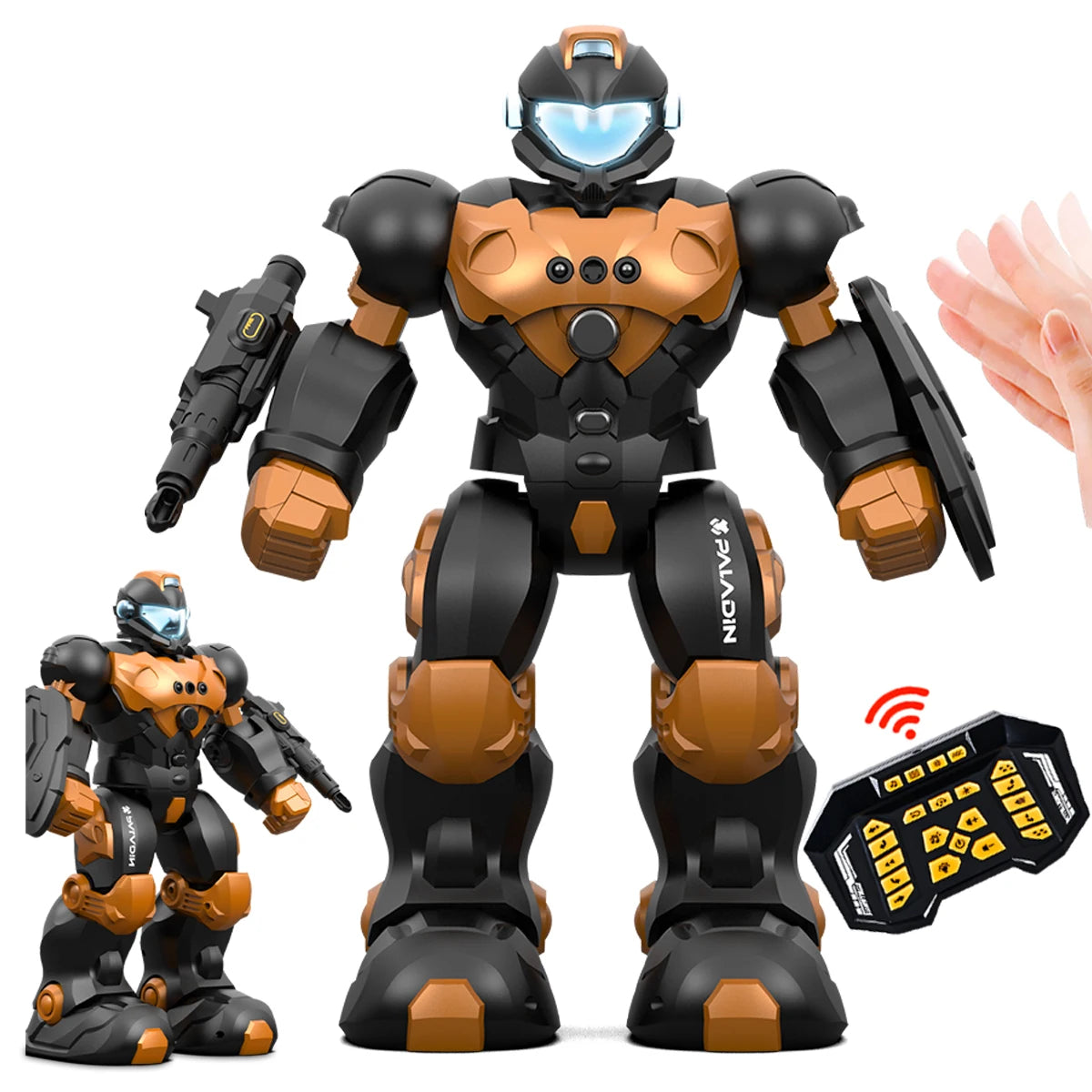 2.4G ferngesteuerter Roboter, intelligente Programmierung, Gestensteuerung, Tanzende singende Puzzle-Spielzeuge (ohne normale Batterien)