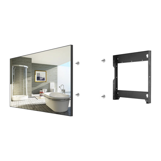 Téléviseur intelligent 42 pouces webOS miroir étanche pour salle de bain avec LED pour SPA Hôtel Salon encastrable avec commande vocale WiFi Bluetooth