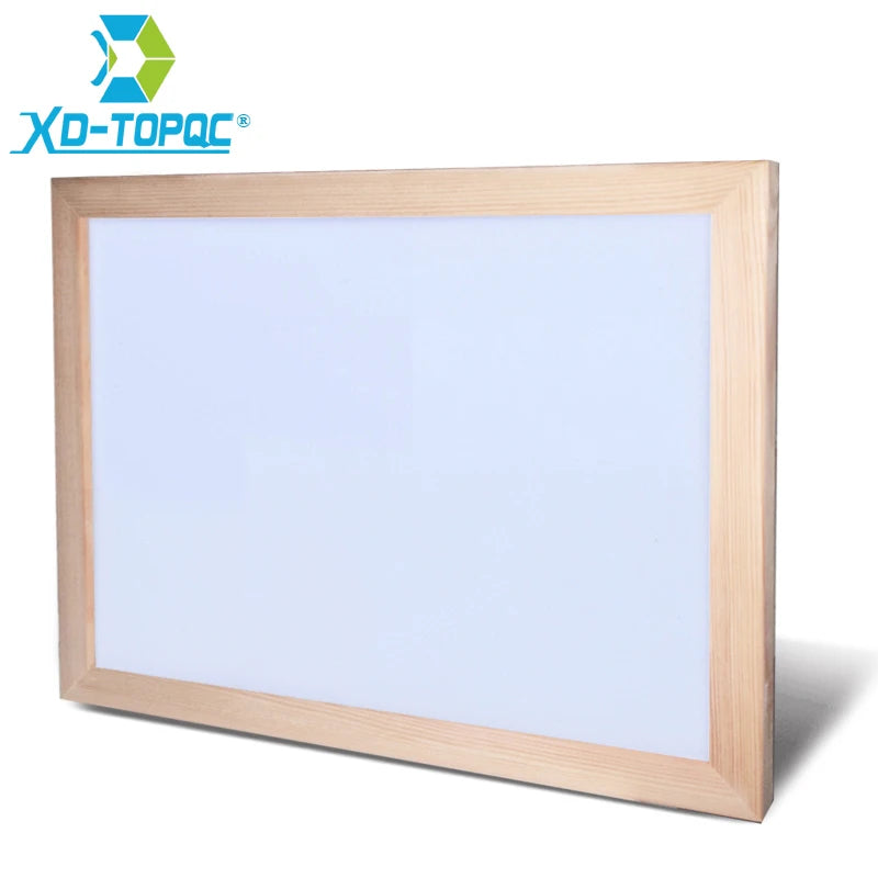 Tableau blanc magnétique effaçable à sec 30*40cm, cadre en bois, pour l'école et le bureau WB42
