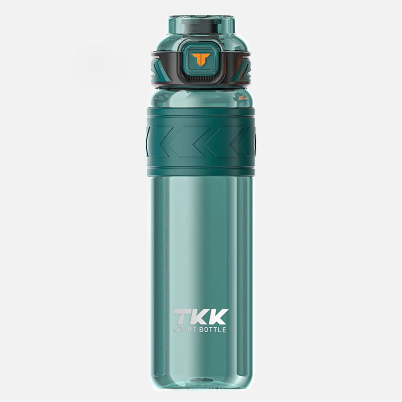 TKK 600/800/1000ml Sport-Trinkflasche Tritan BPA-frei Strohhalm Tragbar Auslaufsicher Kunststoff Trinkgeschirr Outdoor Fitness Kanne