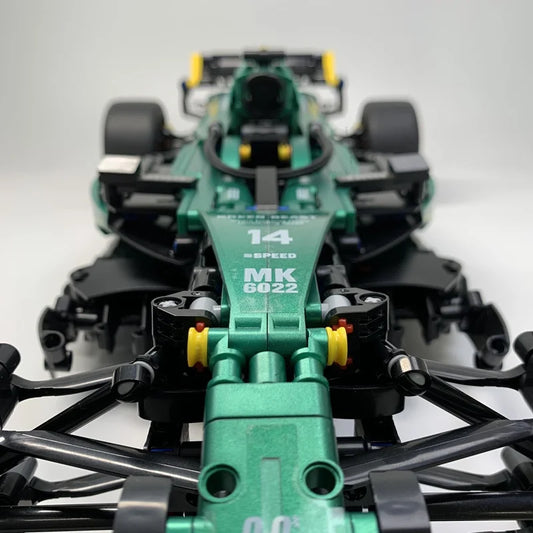 MK6022 1912PCS 1:8 New Technic Martin Aramco AMR25 Building Blocks MOC F1 Car DIY Assembly Model Set Toys Gifts for Boys Kids