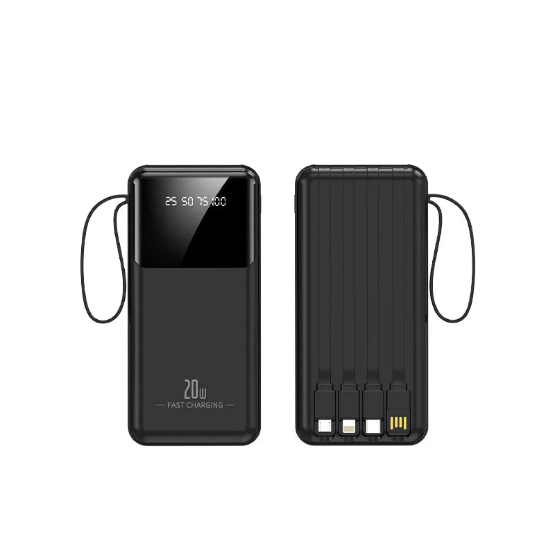 10000mAh 20000mAh Powerbank für iPhone Android Handy Schnellladung Powerbank Tragbares externes Akkuladegerät