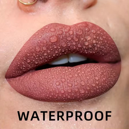10 Colors Matte Velvet Lip Gloss Set – Halloween Waterproof Long-Lasting Lipstick, Plumping, All Skin Types, Unisex, Multi-Look