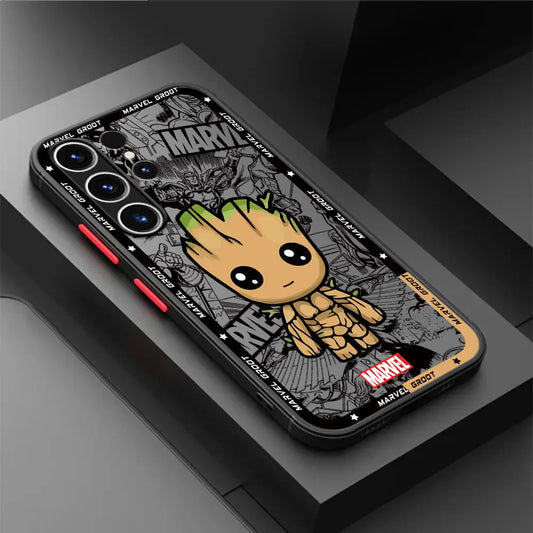Handyhülle für Samsung Galaxy S23 FE S22 S21 S10 Plus S20 FE S9 S24 Plus S23 Ultra Marvel Spiderman Groot Deadpool Cover
