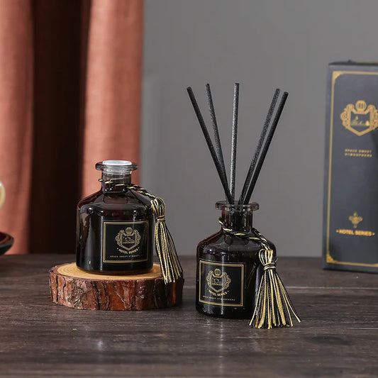 50ml Reed diffuser sets good smell perfume, bedroom air freshener, long-lasting fragrance, European-style perfume lavender rose