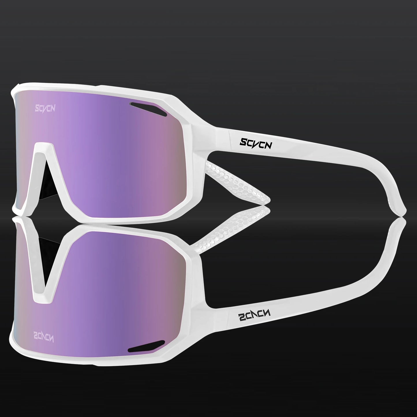 SCVCN Outdoor Photochrome Sonnenbrille Fahrradbrille für Herren MTB Mountain Rennrad UV400 Brille Damen