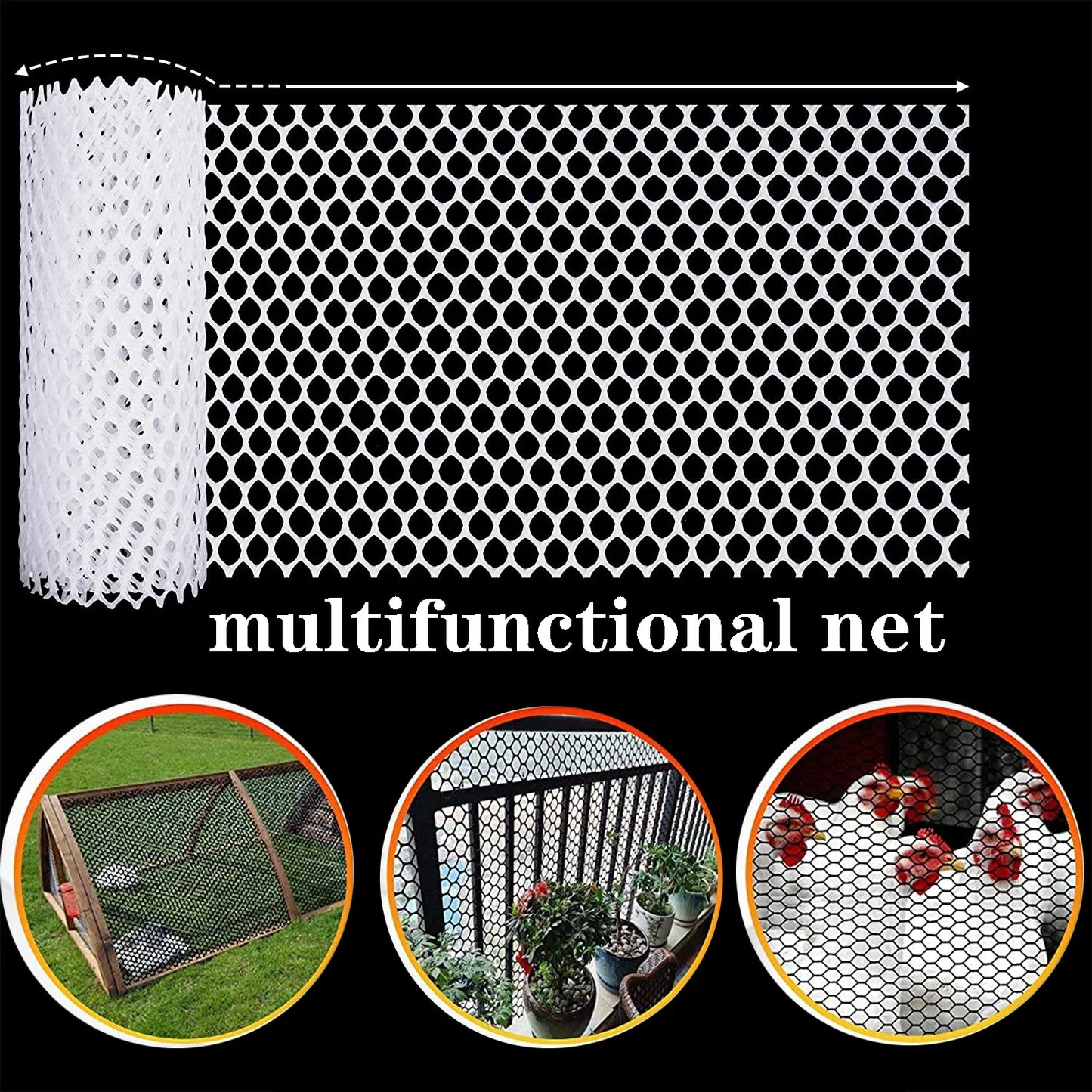 Plastic Protective Net, Poultry Breeding Garden, Home Balcony, Plastic Protective Net, Anti Fall Net Garden Accessories