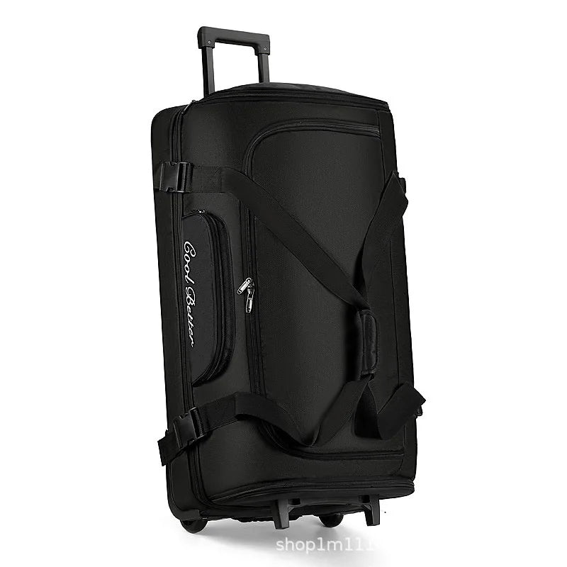 COLENARA Rollkoffer Oxford Stoff Trolley Reisetasche 34 Zoll Familienreiseutensilien Multifunktionale Aufbewahrungstasche Herrenkoffer