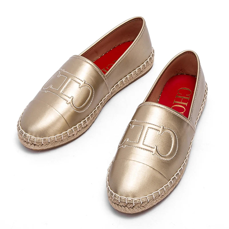 CHCH Damen Loafer Neue handgefertigte Anti-Rutsch-Mutter-Freizeitschuhe