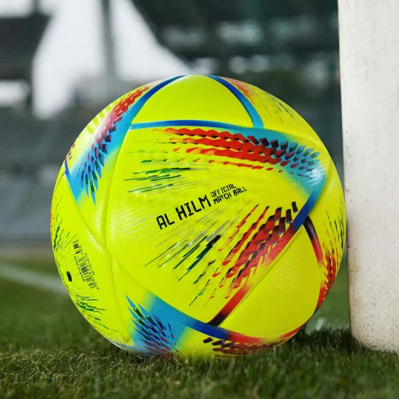 Ballons de Football de Haute Qualité Taille Officielle 5 Matériau PU Sans Couture But Équipe Match en Extérieur Jeu Entraînement Ballon De Foot