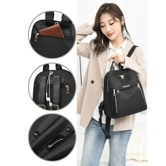 Rucksäcke Einfach Große Kapazität Neue Schwarze Reisetasche Für Frauen Einfarbige Harajuku Studenten Schulranzen Rucksack Unisex Taschen High Street