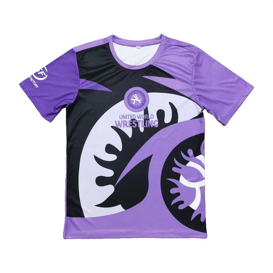 Summer Trendy Fittness Breathable Sports Top and Shorts Set for Men Women Speed Drying Fighting Training Running Short-Sleeved