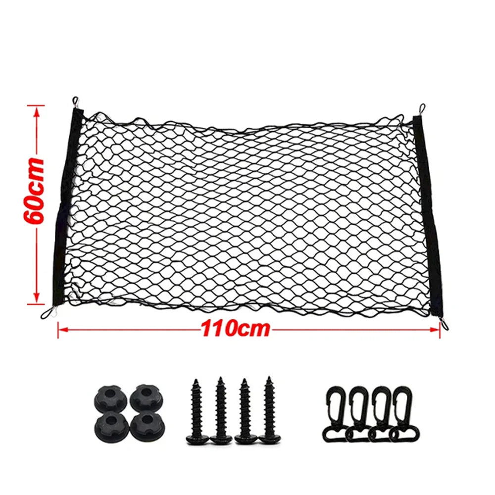 Universal Auto Kofferraum Netz Elastisches Gepäcknetz Fracht Organizer Aufbewahrung Nylon Maschennetze Dehnbares Auto Innenraum Maschennetz Tasche