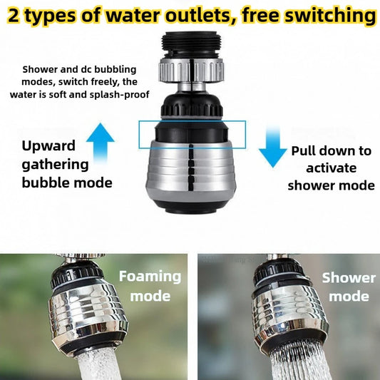 Water Tap Extension Water Faucet Extender Anti-Splash Heads Kitchen Faucets Extender Spare Parts Faucets Extended Aerator Filter