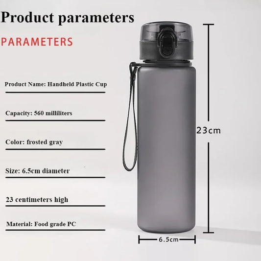 560ML Pokemon Water Cup Pikachu Mewtwo Gengar Portable Plastic Cartoon Outdoor Sports Large Capacity Travel Hiking Water Bottle