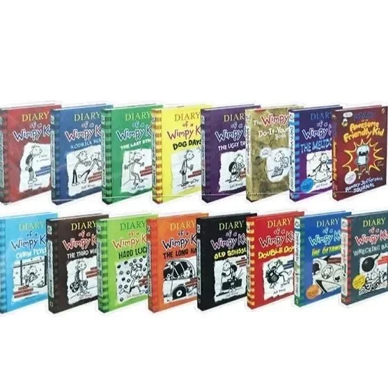 Komplettes Set 16 Bücher Gregs Tagebuch Englisches Buch Gregs Tagebuch Box Kinder Belletristik Bücher