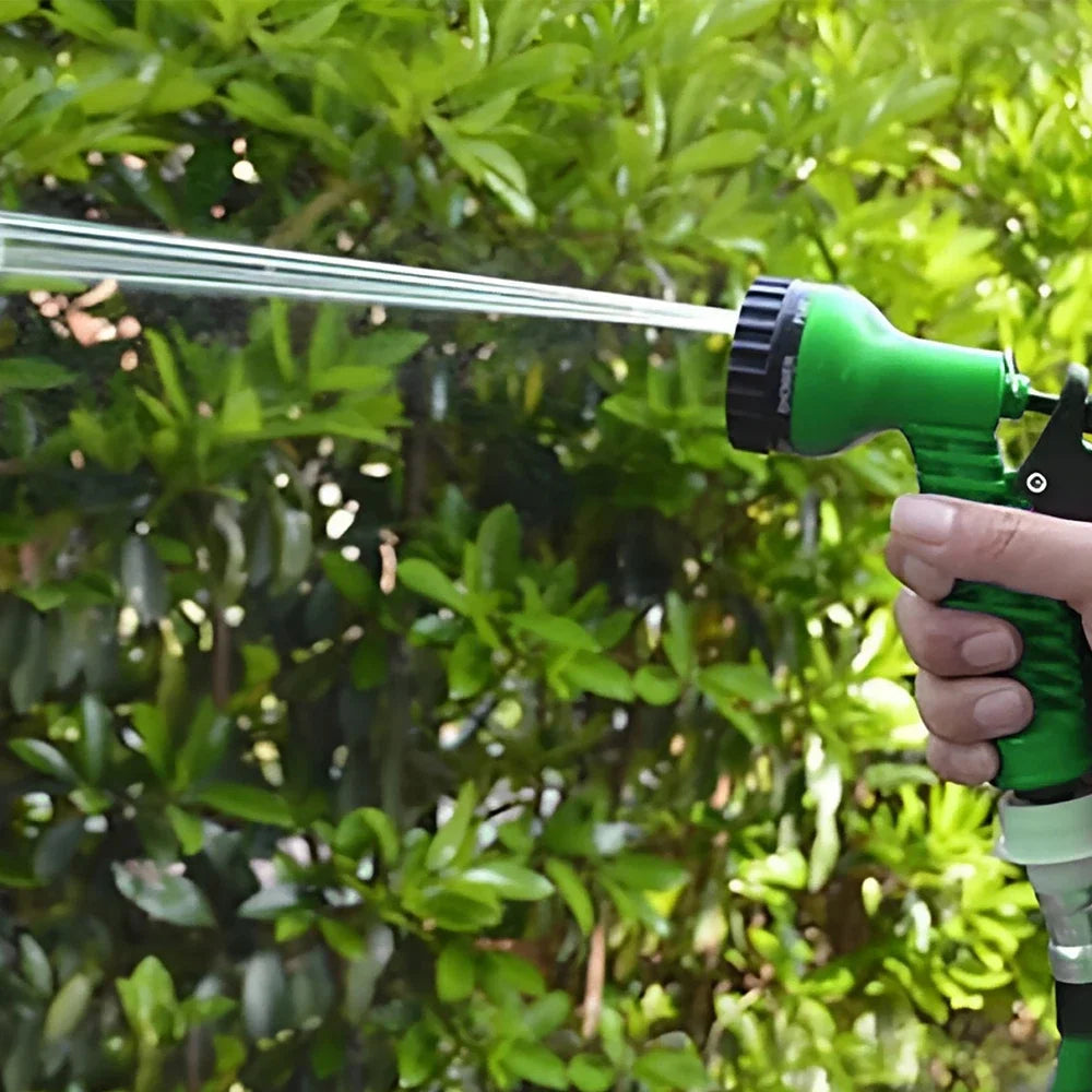Tuyau d'arrosage magique extensible 25FT-200FT Léger Matériaux Durables 7 Fonctions de Pulvérisation Pistolet Outils d'Arrosage pour Maison et Jardin