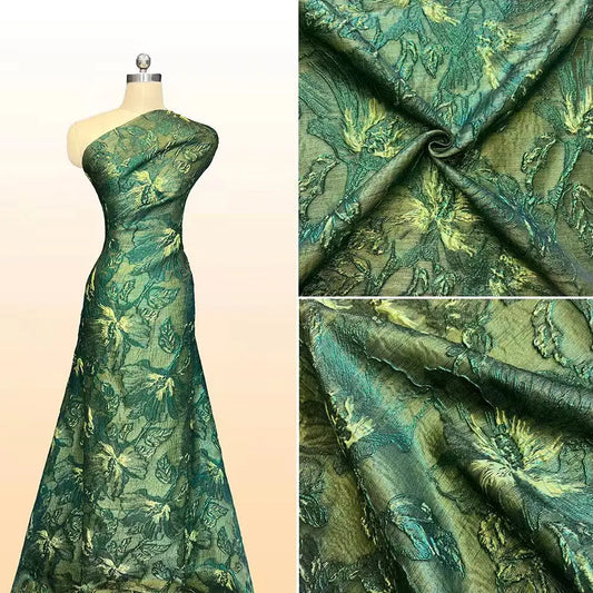 High Quality Jacquard Lace Fabric 5 Yards French Brocade Fabric