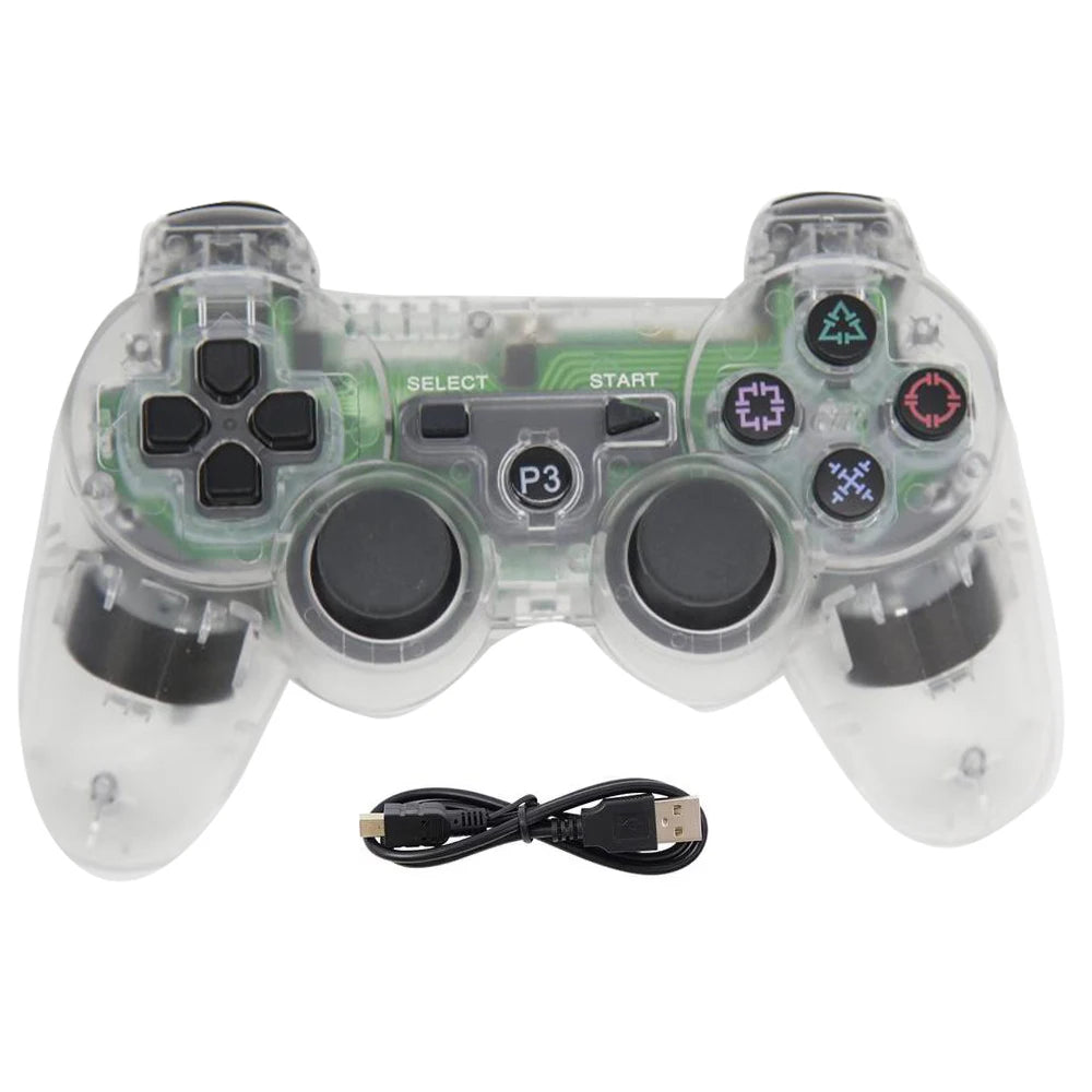 Controller für Playstation 3/PS3/PC/Android Konsolen Drahtloses BT Gamepad 6-Achsen-Gyro Dual-Motor-Vibrationsschock Gaming-Joystick
