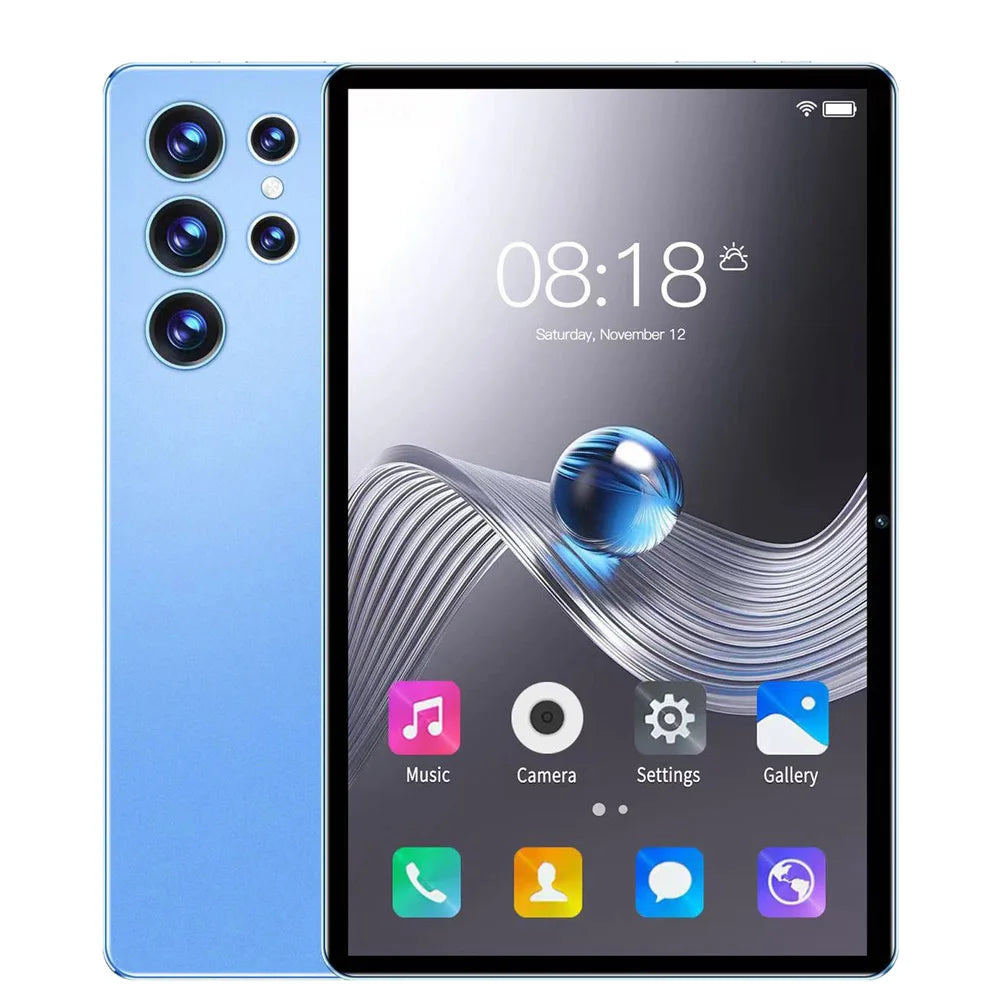 Tablette Android 10,1 pouces 2025, nouvelle version améliorée, écran HD, Octa Core, 4 Go RAM, 64 Go ROM, double appel téléphonique, Wi-Fi, Google Play Tablet PC