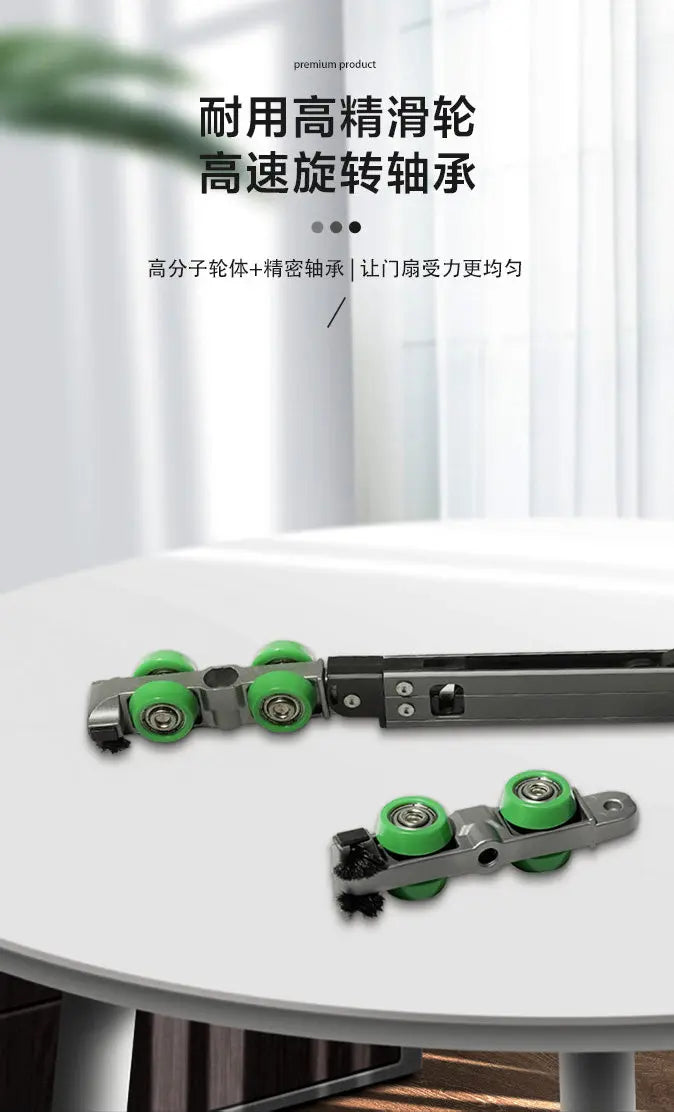 18-25 Board Without Lower Rail Wardrobe Hanging Sliding TV Cabinet Damping Buffer Wooden DoorTrack Sliding Pull-out Sliding Rail