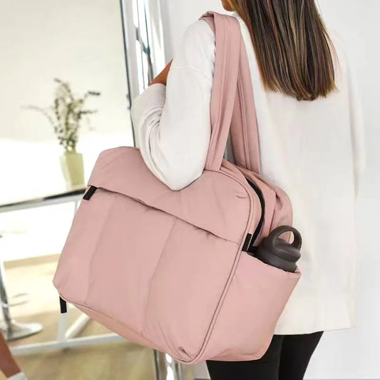 Down Duffel Bag Large Capacity Women Shoulder Bags Multifunctional Large Capacity Dry Wet Separation Hand Bag Travel Bags Femal