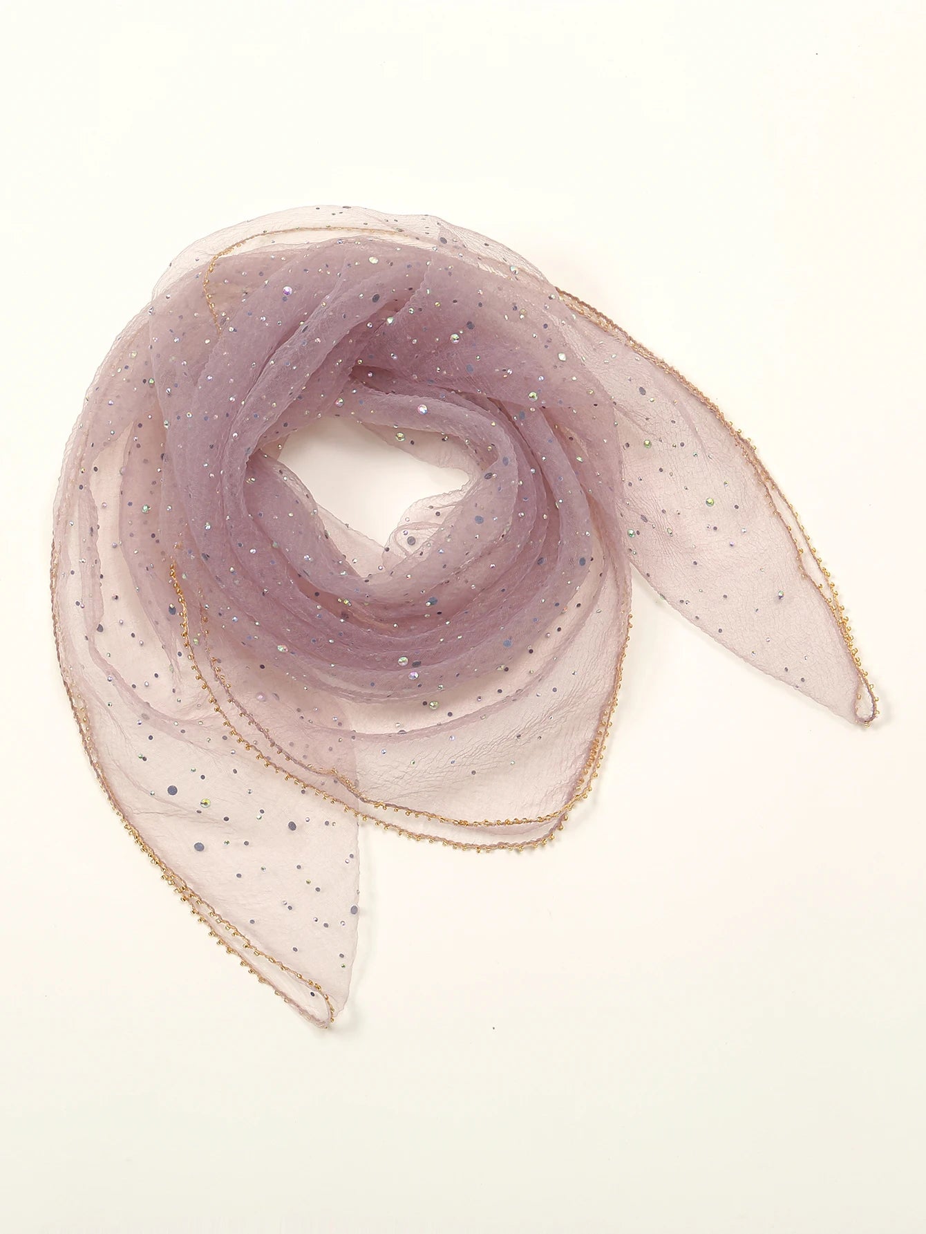80*80cm Small Size Square Scarf Thin Light Breathe Turban Diamonds Solid Color Lace Veil Headscarf Luxury Bag Scarf Accessories
