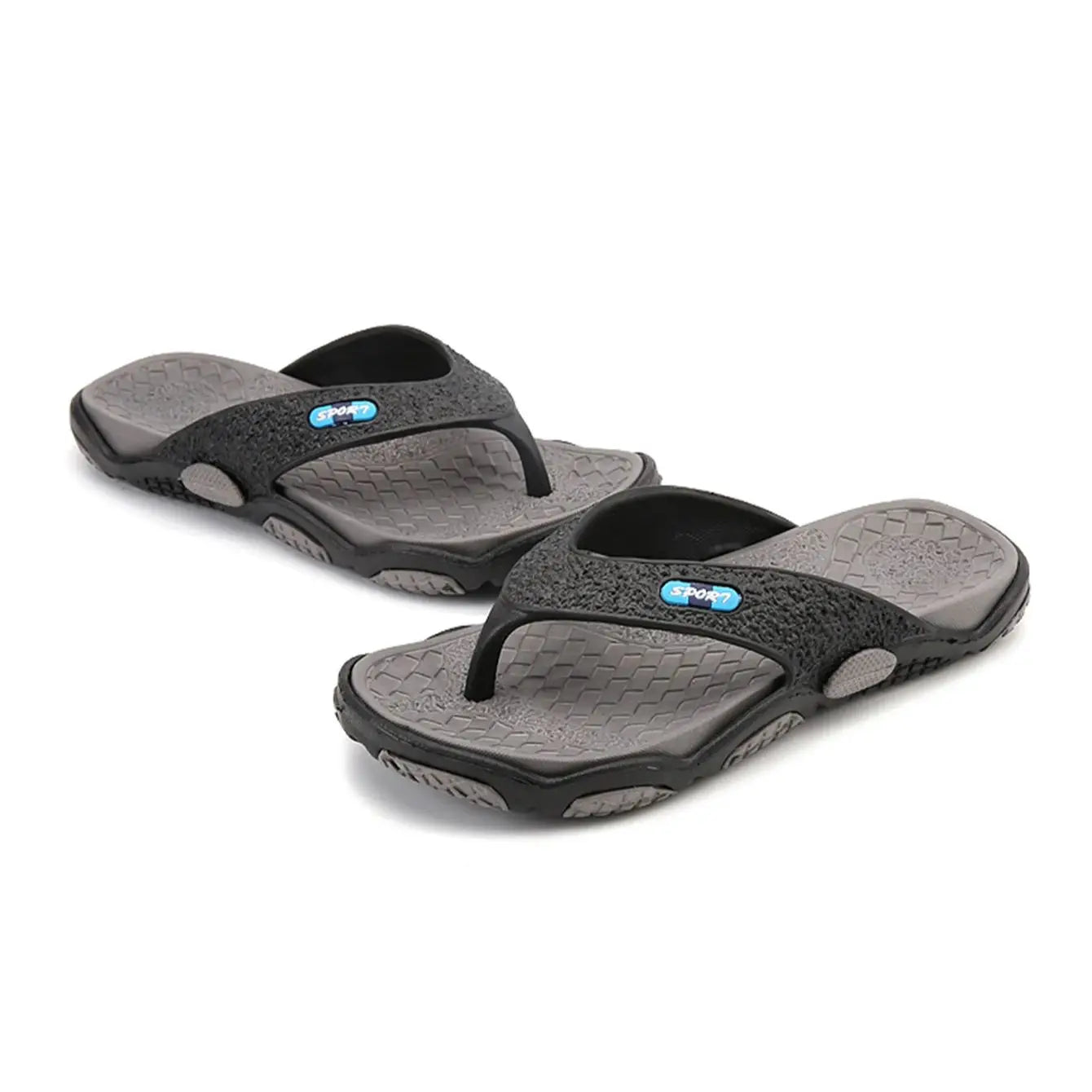 Herren Freizeit Sandalen aus Kunststoff mit schlichter Farbkombination Strand Outdoor Flip-Flops