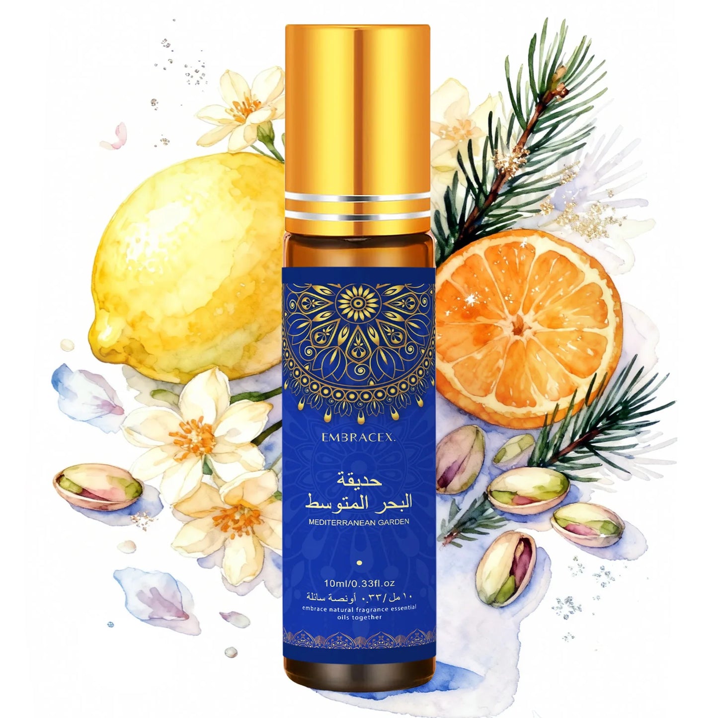 6er-Set 10ml Roller ätherische Öle Eid al-Fitr Geschenk Parfümöl Hautpflege Gesichtsöl Körperpflege Luftbefeuchter Sechs langanhaltende Düfte