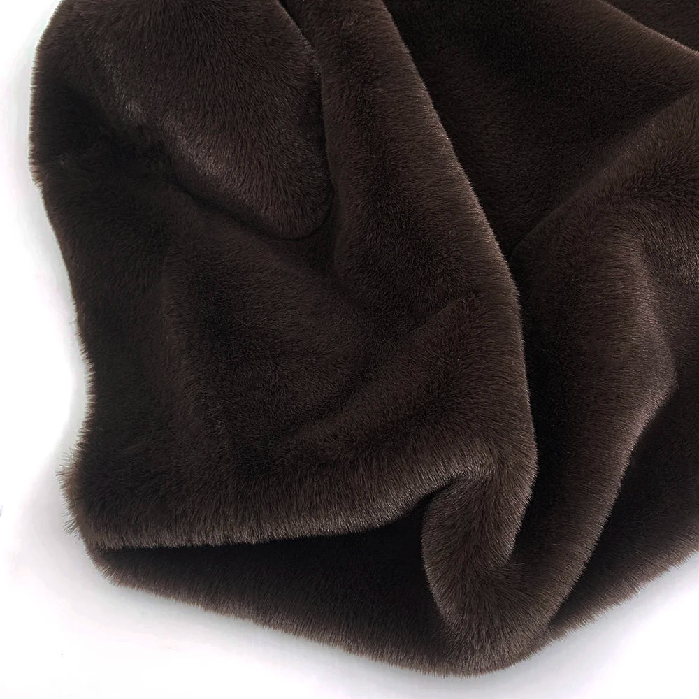 10mm Pile Length Fur Fabric Polyester Imitation Fur Fabrics Handmade DIY Encryption Thickening Fake Rabbit Hair Fur Plush Fabric