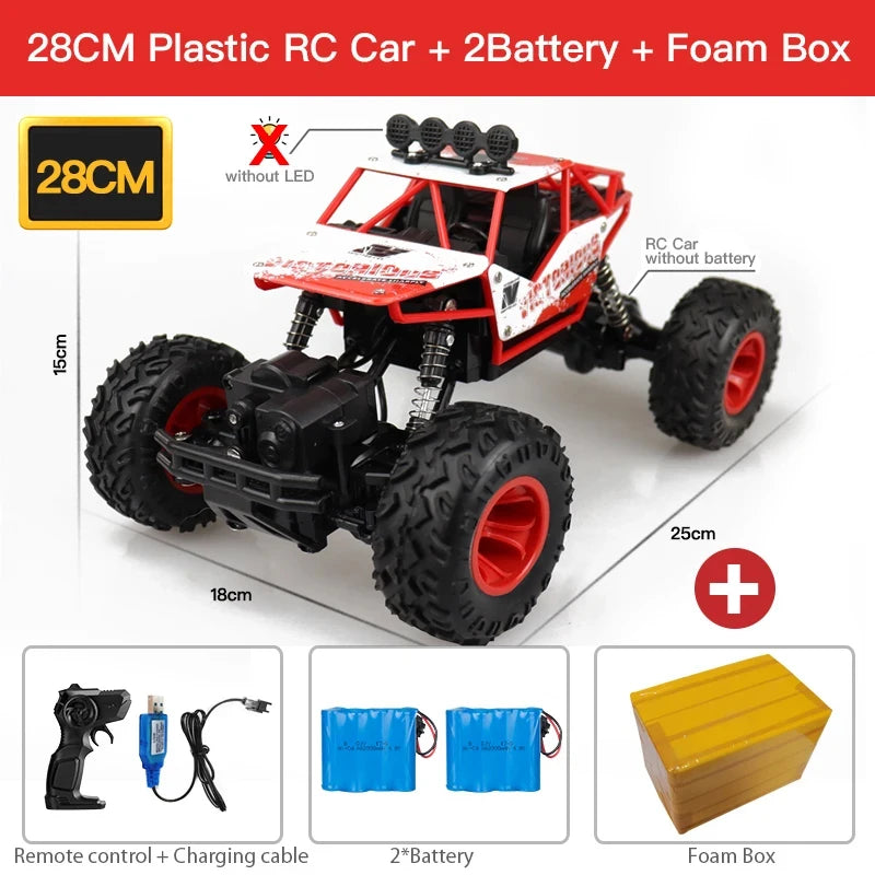 ZWN 1:12 / 1:16 4WD RC Auto mit LED-Lichtern 2.4G Funkfernsteuerung Autos Buggy Offroad-Kontroll-LKWs Jungen Spielzeug für Kinder