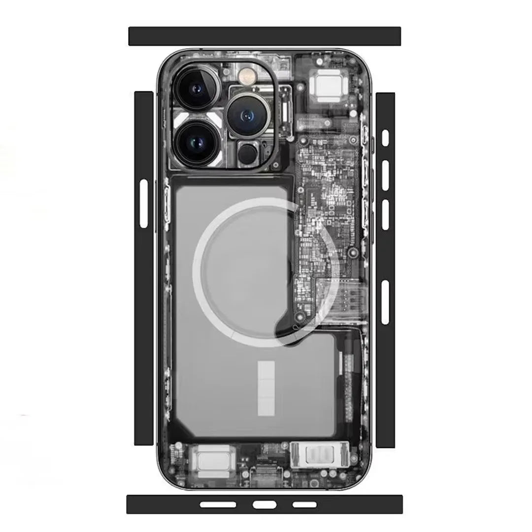 Wrap Sticker für iPhone 17 16 15 14 13 12 Pro Max Nothing Phone Decal Skin Rückseitiger Schutzfolie Vollständige Abdeckung