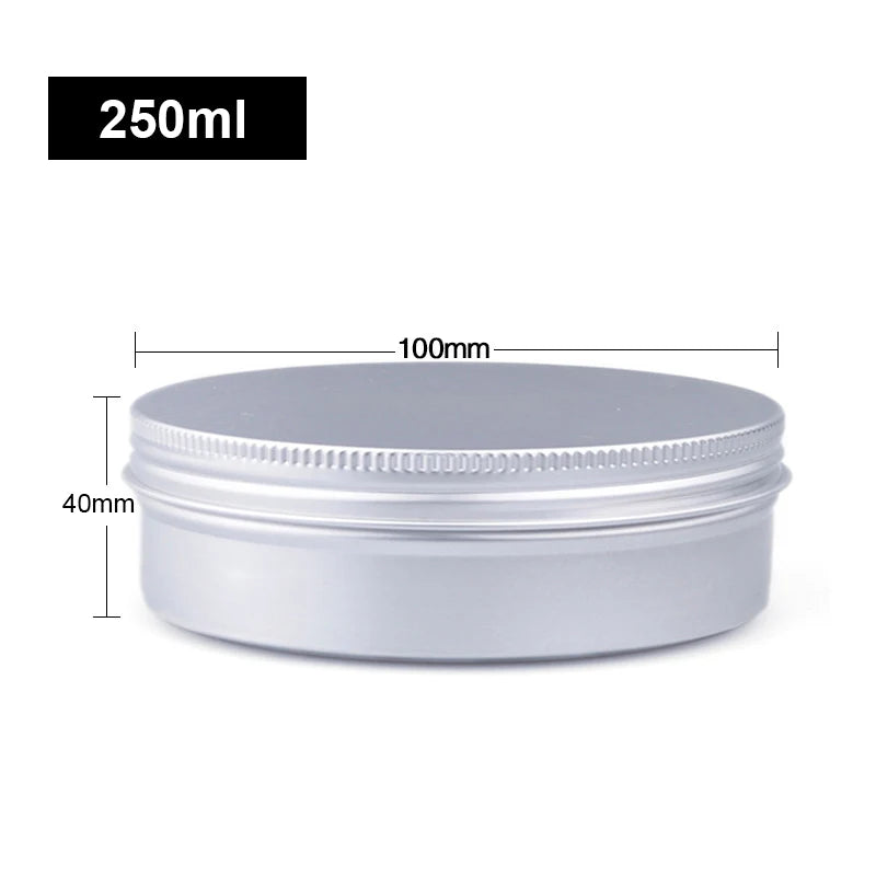 5 ml 10 ml 15 ml 30 ml 50 ml 80 ml round aluminum box tin can screw lid storage scented candle lip balm oil empty jar 10 pcs