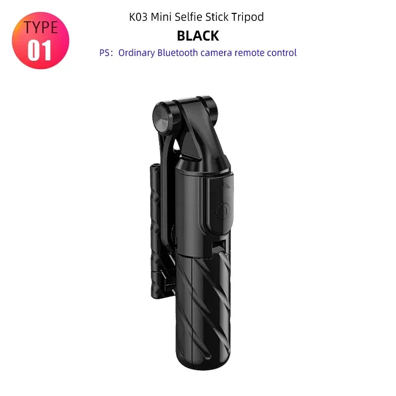 Tragbares Mini-Kamera Bluetooth Wireless Selfie Stick Stativ mit Fernbedienung für iPhone 14 13 12ProMax Smartphone Selfiestick Einbeinstativ