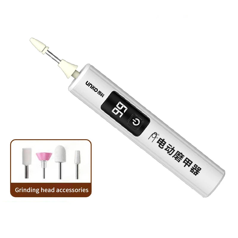 2/4 Stk. kabelloser Nagelfräser 35000 U/min Manikürefräser Nagelreparatur Pedikürefräser Polierer Schleifer USB wiederaufladbare Nagelfeile