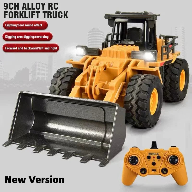 9CH Legierung Fernbedienung Bagger Planierraupe Muldenkipper Simulation Technik Fahrzeug Spielzeug RC Trucks Modell Kinder Spielzeug Geschenke