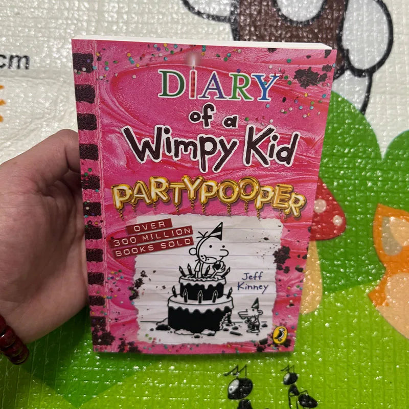 Latest English Edition Diary of a Wimpy Kid: Partypooper Children’s Graphic Novel Early Learning Book