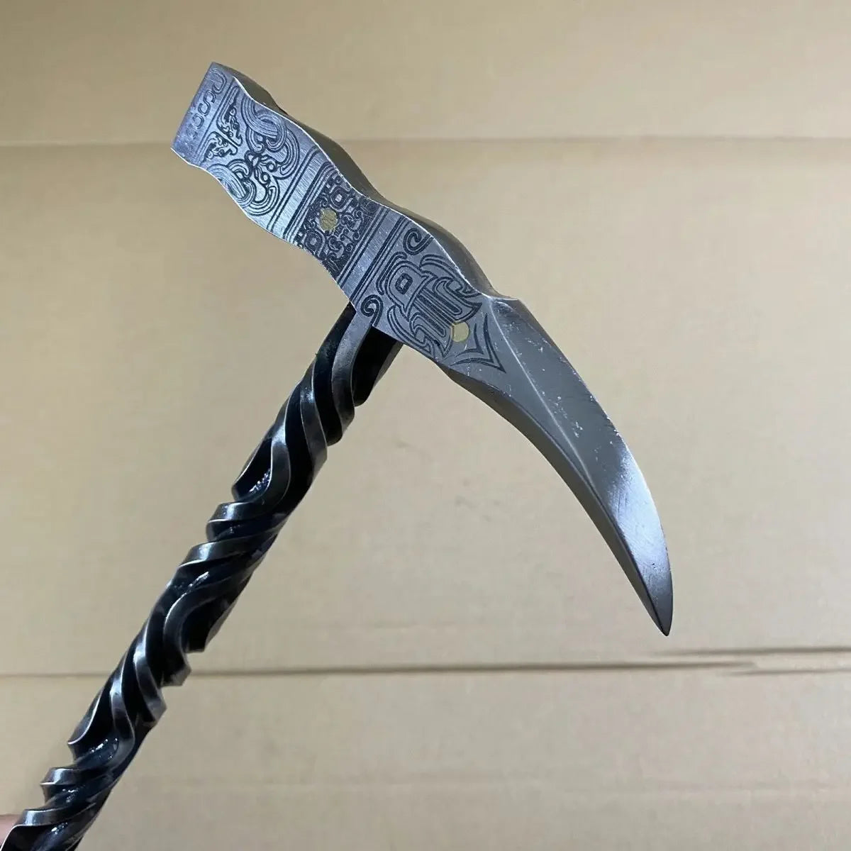 40cm Wildschweinhämmer Handgeschmiedeter Integrierter Hammer Multifunktionales Werkzeug Camping Handhammer Gartengeräte und -ausrüstung