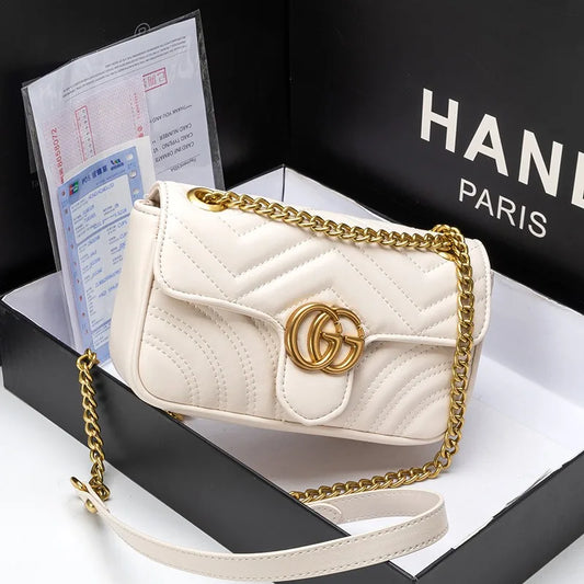 2025 new autumn small fragrant wind rhombus chain bag fashionable shoulder messenger bag