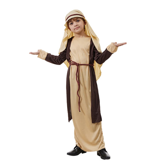 Saint Joseph Biblical Religious Boy Arabian Costume Halloween Boys Cosplay Outfits Carnival Easter Purim Fancy Dress