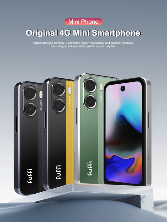 Fuffi-Mini X7 Pro Téléphone 4G LTE Android 10.0 Smartphone 4 Go RAM 128 Go ROM Écran 4" Appareil photo 5 MP Double SIM Avec Play Store WhatsApp