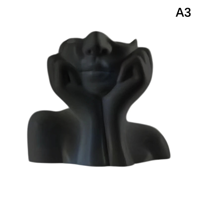 Multifunktionaler Schreibtisch-Organizer, kreative menschliche Körperform-Vase, Make-up-Pinsel- und Stifthalter, Statuen-Ornament, Heim- und Bürodekoration