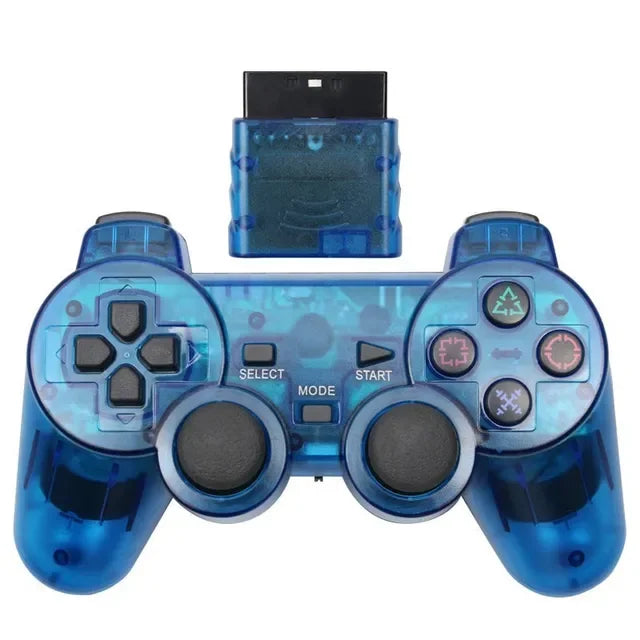Hot Sale Wireless Gamepad für PS2 Controller für Playstation 2 Konsole Joystick 2.4G Doppel-Vibrationsschock Joypad USB PC Spiel
