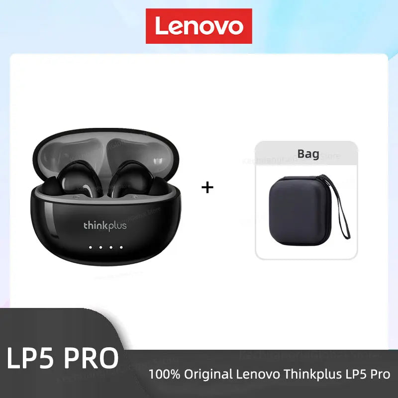 Lenovo LP5 PRO Kabellose Bluetooth 5.4 Kopfhörer TWS HiFi Sound Gaming Earbuds LP5Pro Sport Headset Lange Standby-Zeit mit Mikrofon 2025