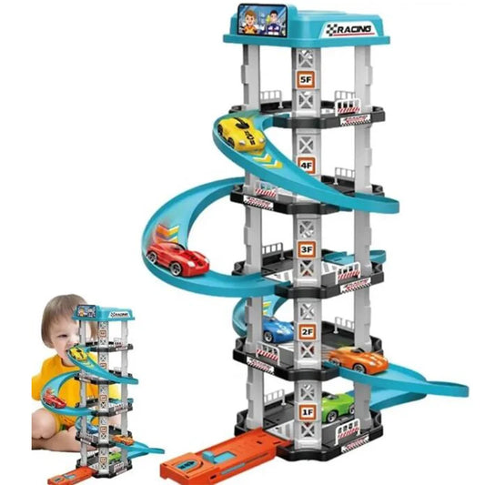 Race Track Car Ramp Toy Educational Game For Boys Children Racing Gliding Track Toys Puzzle Gliding Rail Car Park Toy