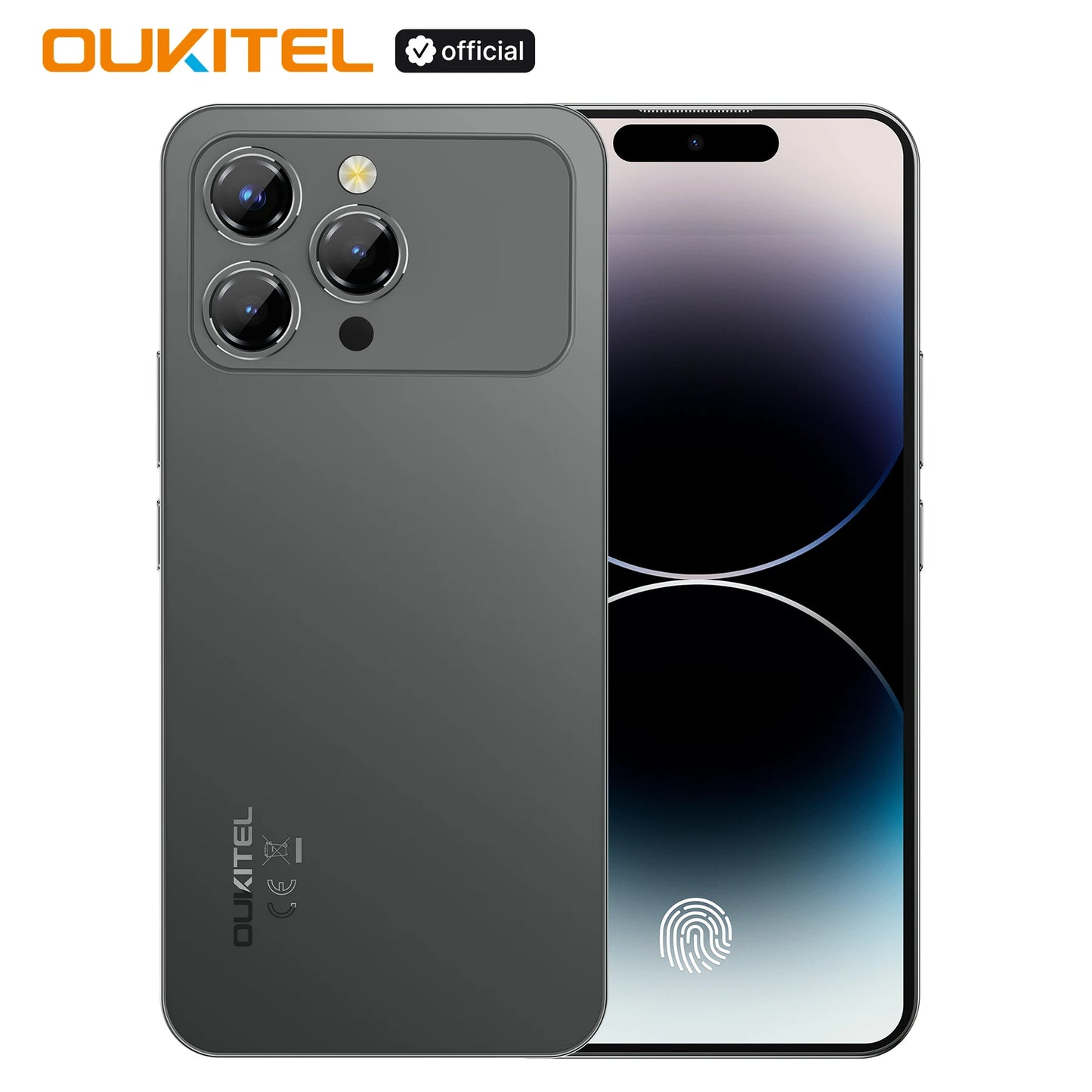 OUKITEL P1 PRO Smartphone Android 15, 6,7 Zoll FHD+ AMOLED 120Hz, 24(8+16)GB+512GB ROM Dual 4G Handy, 5150mAh Akku