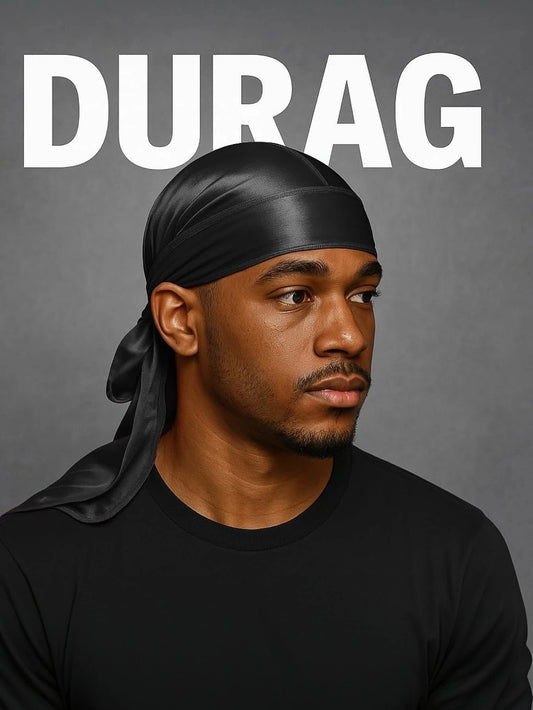 Unisex Silky Long Tail Durag Pirate Hat Turban Fashion Headwraps Cap Bandana Women Men Headwear Caps Hijab Hair Accessories