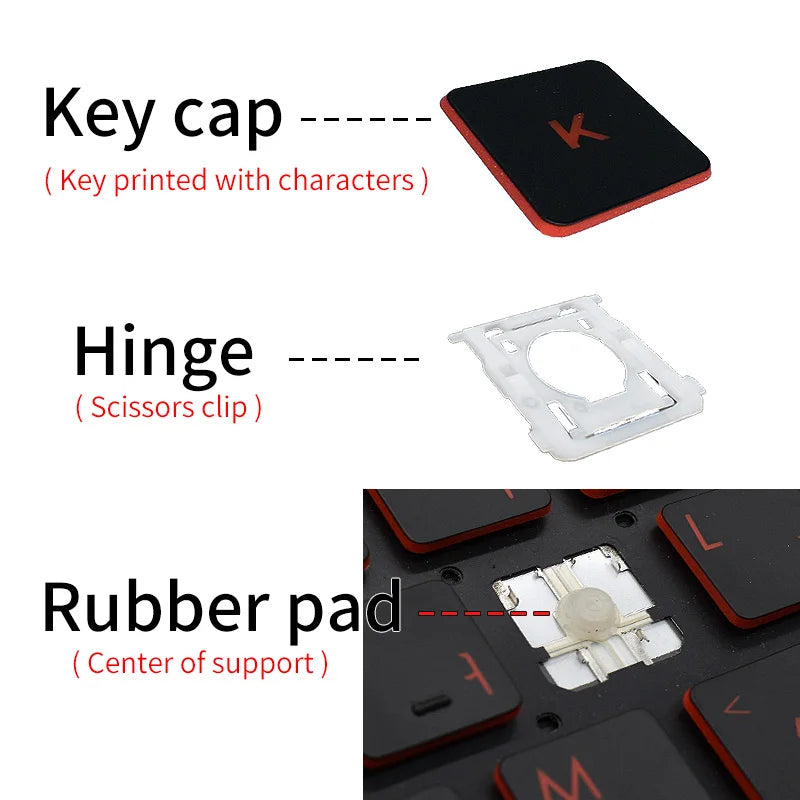 Tastatur Laptop Für Acer Nitro 5 AN515-51 AN515 AN515-52 AN515-53 AN515-41 AN515-42 AN515-31-56 Tastenkappe und Scharnier Ersatz