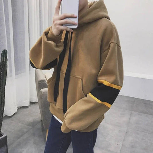 Sweat-shirts Homme Ample Chaud Hiver Hommes Pulls à Capuche Offre de Bienvenue Luxe Coton Simple Nouveauté Créateur Automne Emo Pas Cher
