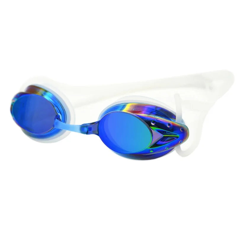 Schwimmbrille für Herren und Damen, High Definition, wasserdicht, Antibeschlag, galvanisierte Gläser, Erwachsene, Brille, Sportbekleidung